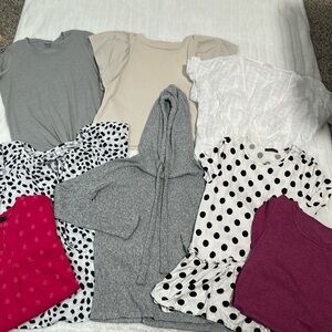 🦢 Bundle of 8 Woman’s Size XS/S Blouses & Shirts